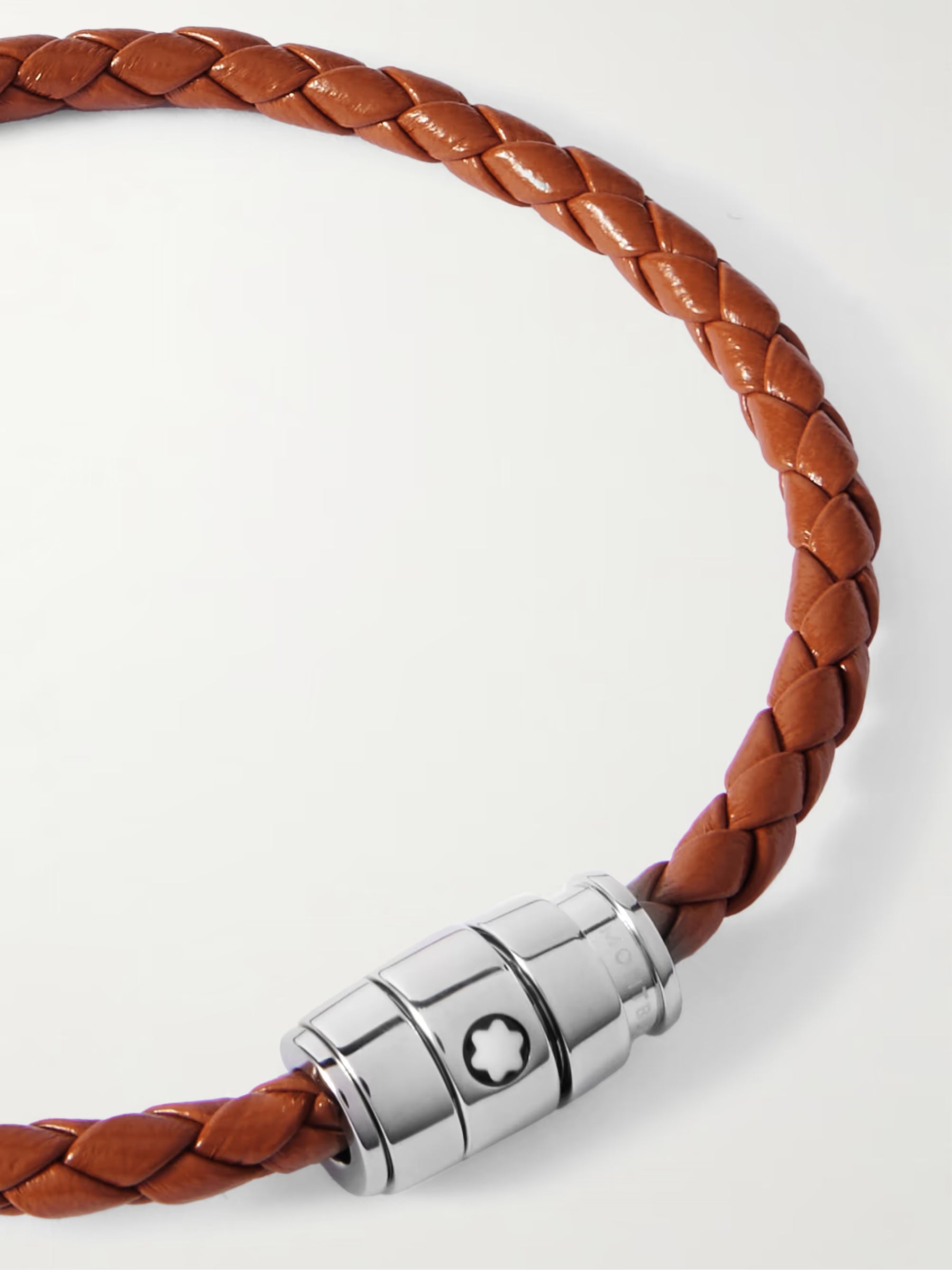 Pulseira Montblanc de Couro com Fecho em Aço - Cayenne