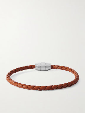 Pulseira Montblanc de Couro com Fecho em Aço - Cayenne